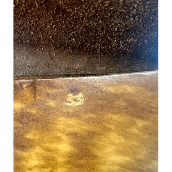 Vintage Executive Briefcase Leather with Braided Detail 16" x 13" Rare Computer - Picture 6 of 13